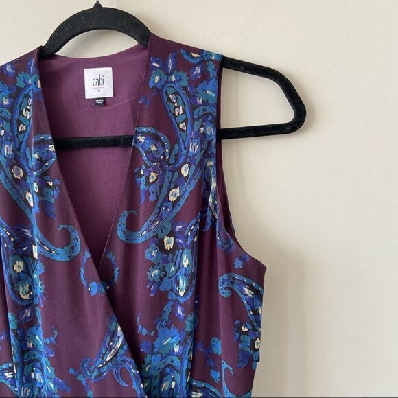 Cabi-treasure paisley Floral Midi Dress (Size:6) - Picture 4 of 9